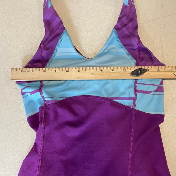 Mountain Hardwear Halter Dress XS Purple Blue Athletic Shelf‎ Bra Sleeveless - Picture 8 of 9